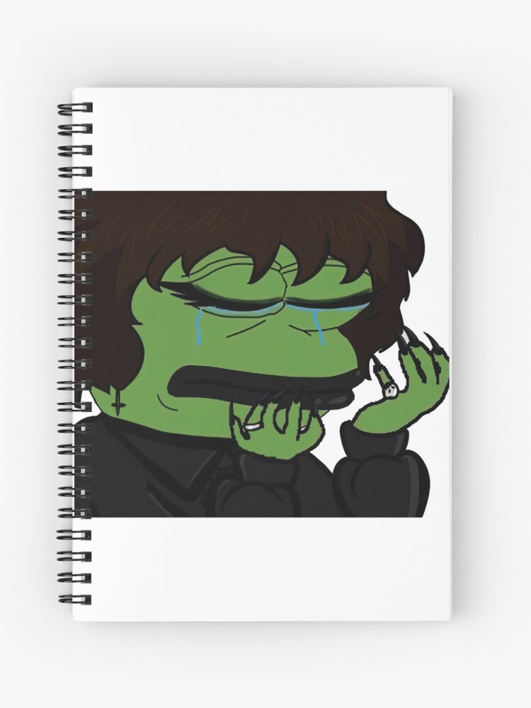 Sad Face Meme Spiral Notebooks for Sale