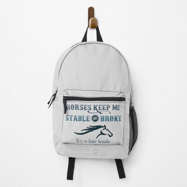 Item preview, Horses Keep Me Stable And Broke - Funny Horse Quotes designed and sold by handsoftime2020.