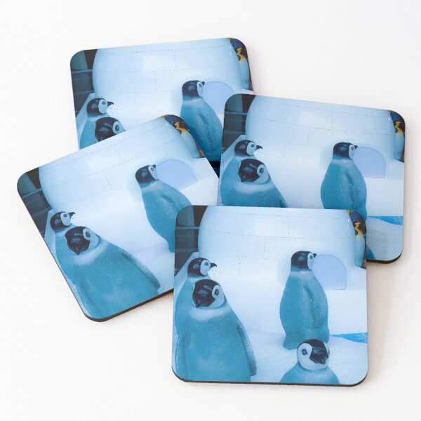 Item preview, Igloo with a group of penguin sculptures designed and sold by kall3bu.
