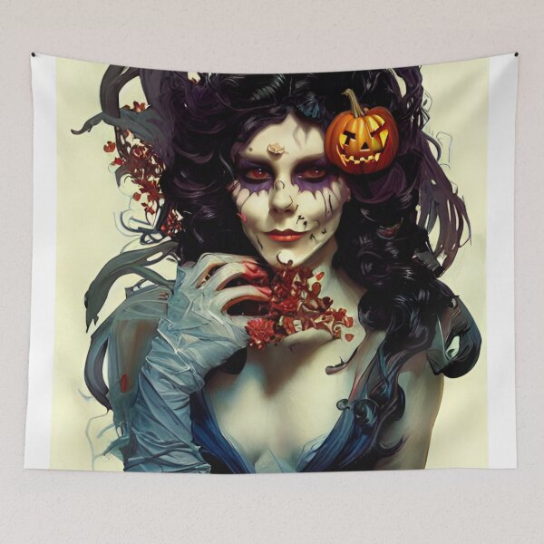 Aperçu de l'œuvre Pop-art d'Halloween créée et vendue par Bashini.