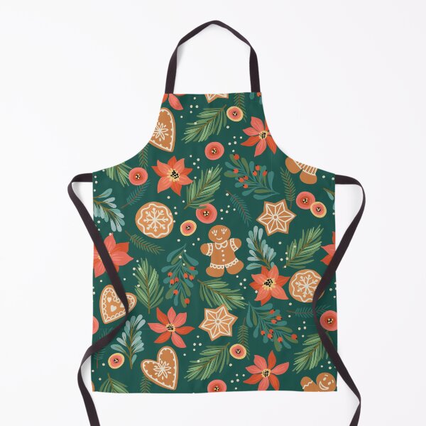 Item preview, Gingerbread and Ornamental Leaves Christmas Holiday Pattern designed and sold by wildberriesph.