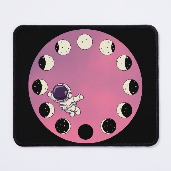 Item preview, Pink Astronaut Phases of the Moon designed and sold by AnAwkwardOtter.