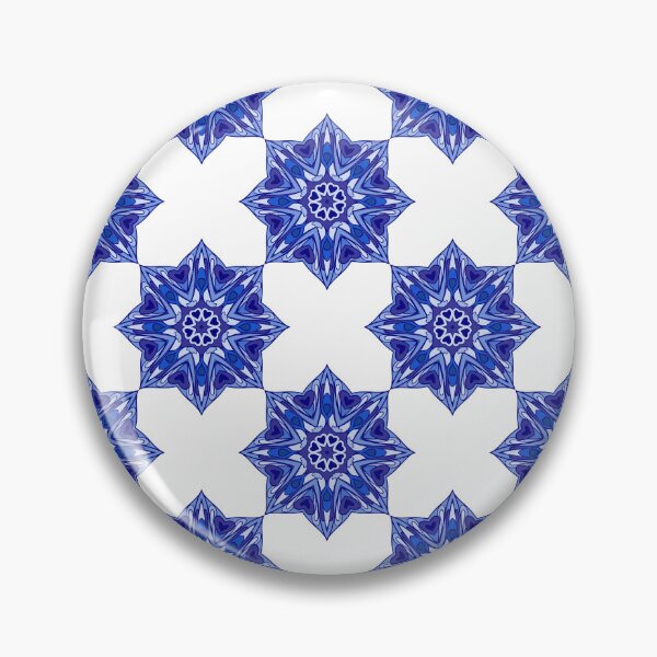 Item preview, Porcelain vintage pattern. Blue. designed and sold by HelgaScand.