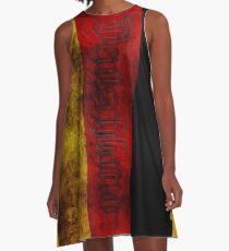 Deutsch Flagge - Vintage... A-Linien Kleid