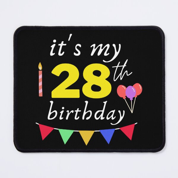 Item preview, It's My 28th Birthday designed and sold by backham-design.