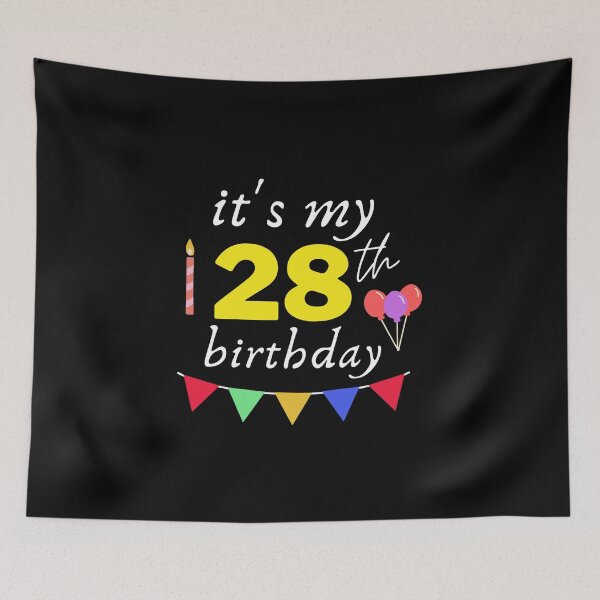 Item preview, It's My 28th Birthday designed and sold by backham-design.