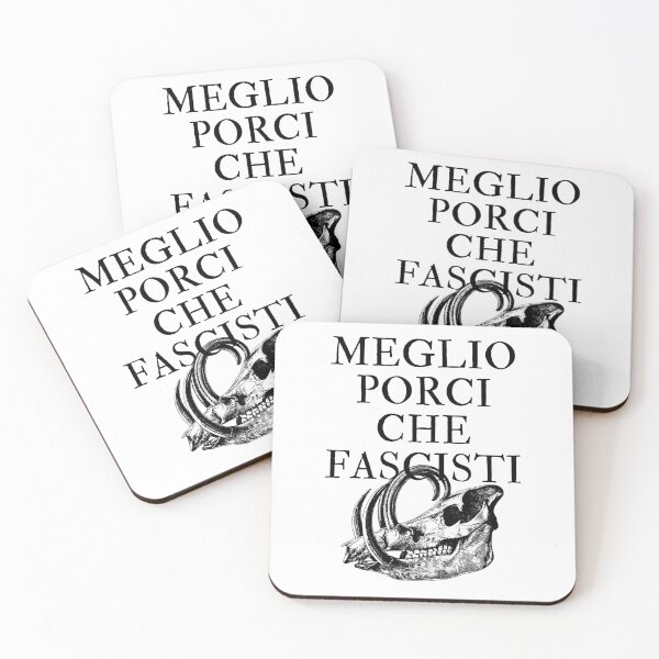 Item preview, Meglio Porci Che Fascisti (I'd rather be a pig than a fascist) - Porco Rosso designed and sold by PorcelaineGhost.