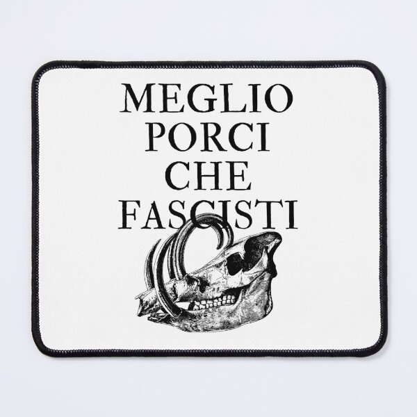 Item preview, Meglio Porci Che Fascisti (I'd rather be a pig than a fascist) - Porco Rosso designed and sold by PorcelaineGhost.