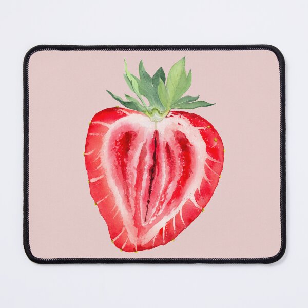 Item preview, Strawberry cut in half designed and sold by lesliebr.