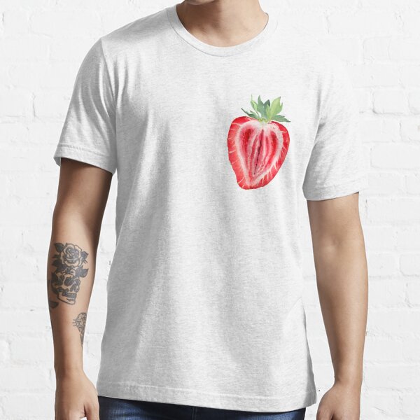 La fraise coupée en deux T-shirt essentiel