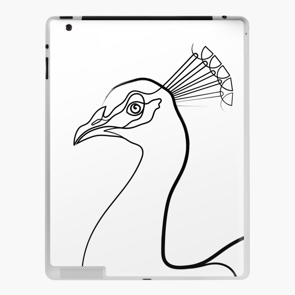 Outline ornamental vintage illustration of peacock isolated on white. Mono  color black line art. Coloring book for adult page design. Antistress  drawing. Vector illustration Stock Vector | Adobe Stock