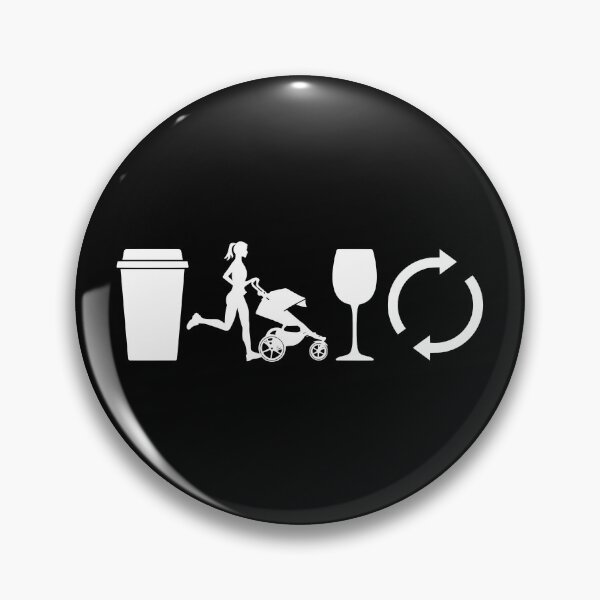 Item preview, Funny Mom Running With Stroller Coffee Run Wine Repeat designed and sold by JackCurtis1991.