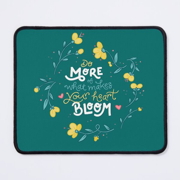 Item preview, What Makes Your Heart Bloom - Floral Hand Lettering designed and sold by byerikawithak.