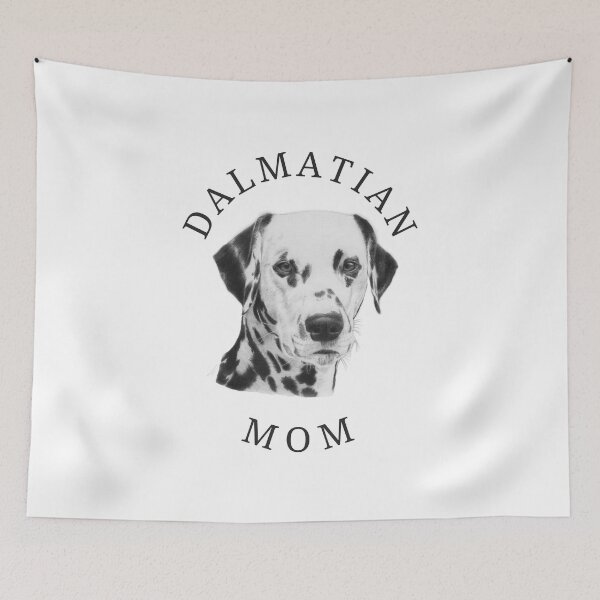 Artikelvorschau, 'Dalmatiner Mama' sehr realistische handgezeichnete dalmatinische Hundeillustration entworfen und verkauft von deepakrode7.