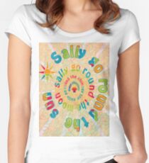 Sally Go Around-Available As Art Prints-Mugs,Cases,Duvets,T Shirts,Stickers,etc Women's Fitted Scoop T-Shirt