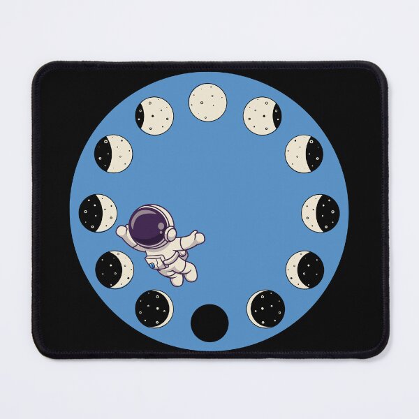 Item preview, Blue Astronaut Phases of the Moon designed and sold by AnAwkwardOtter.