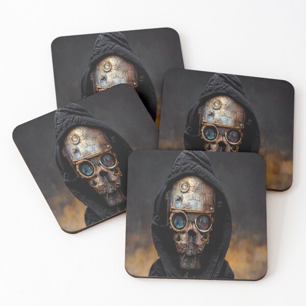 Item preview, Steampunk skull in a hoodie designed and sold by Anna-Kik.