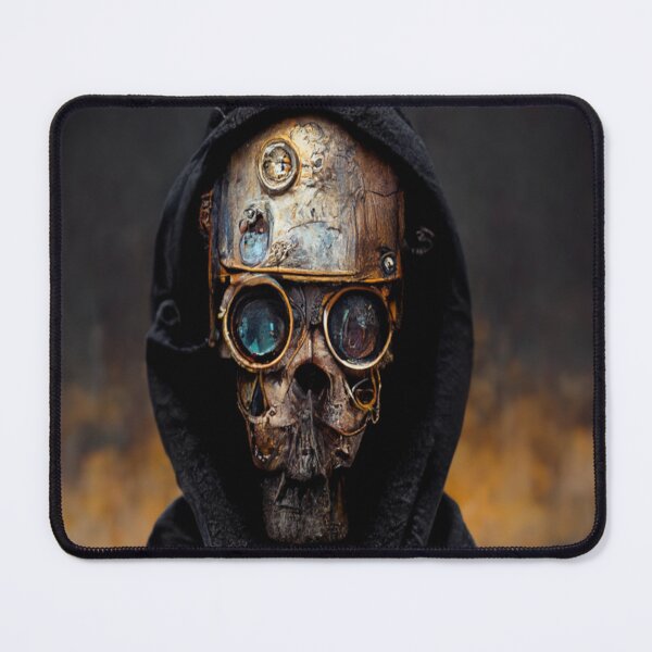 Item preview, Steampunk skull in a hoodie designed and sold by Anna-Kik.