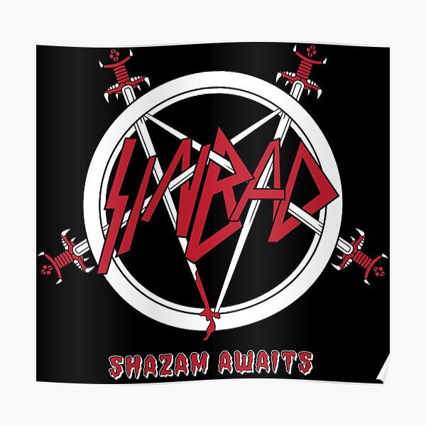 "Sinbad Shazam Awaits" Poster for Sale by cooneytoons Redbubble