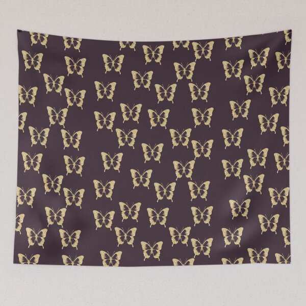 Item preview, Elegant gold glitter butterfly pattern  designed and sold by NaughtyCat.