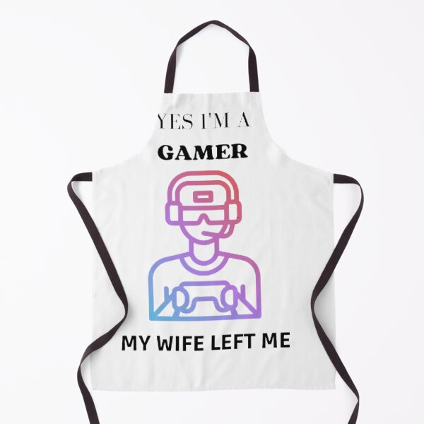 Item preview, Yes i'm a gamer my wife left me designed and sold by SenhajiWorld.