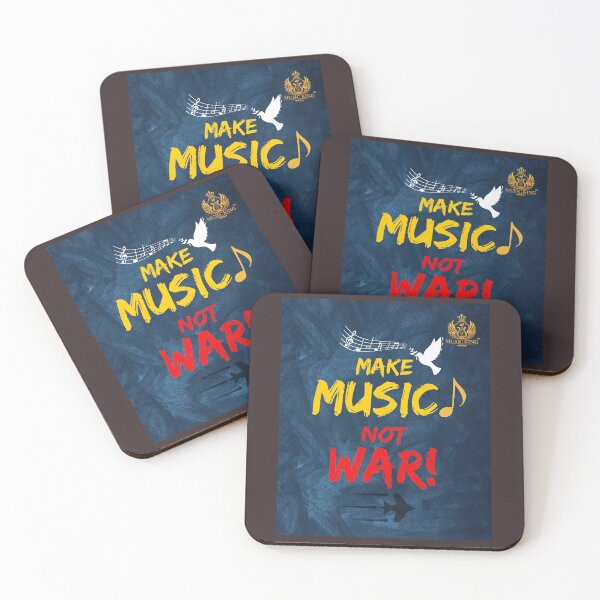 Item preview, MAKE MUSIC, NOT WAR! designed and sold by MUSIC KING.