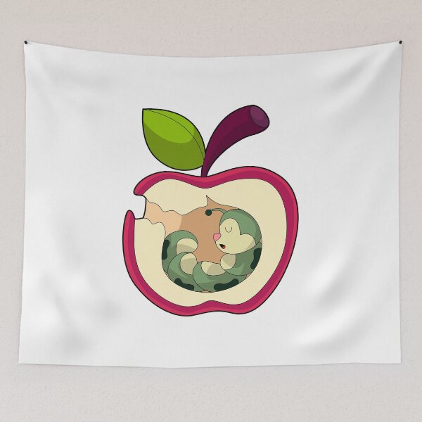 Item preview, Caterpillar Sleeping Apple designed and sold by Snabdesign84.