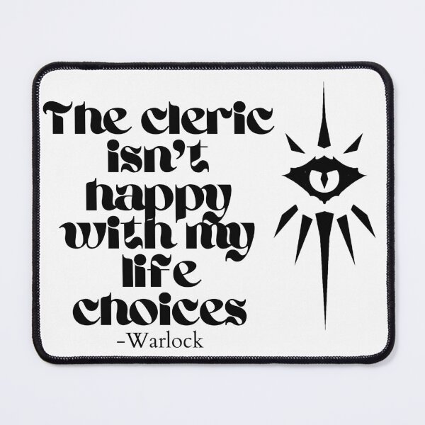Item preview, The Cleric is not happy with my life choices designed and sold by Mar-Art5.