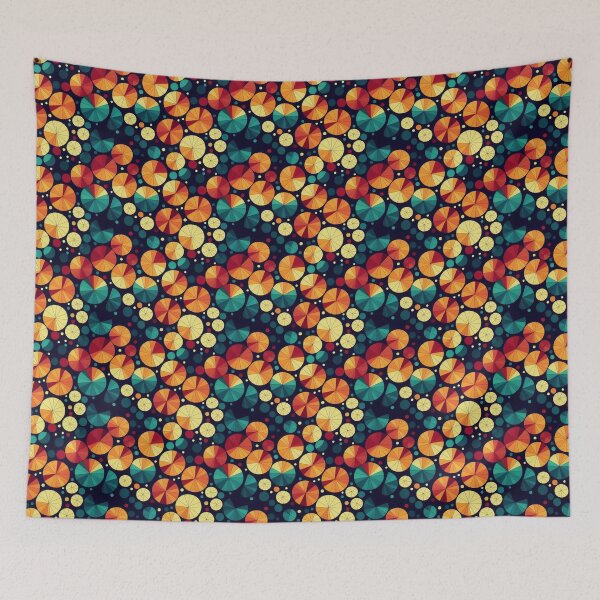 Item preview, Retro Crop Circles - Infinite Retro Pattern - Seamless Pattern designed and sold by GenerationalArt.