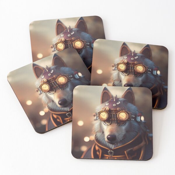 Item preview, wolf with glasses designed and sold by SeyliiShop.