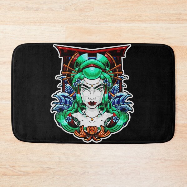 Item preview, Geisha-illustration-sugar-skull designed and sold by Shuvra Gain.