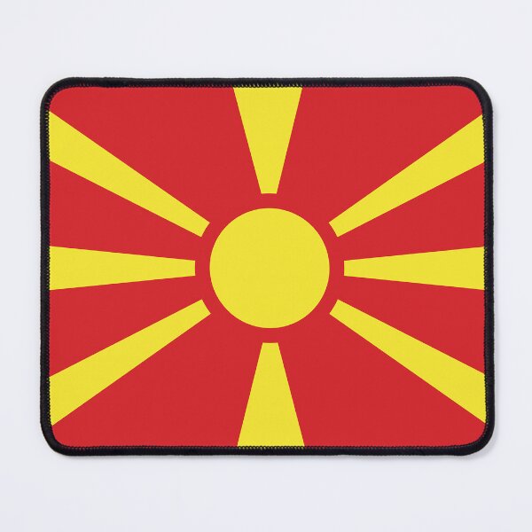Item preview, NORTH MACEDONIA Flag Gifts, Masks, Stickers & Products (GF) designed and sold by mpodger.