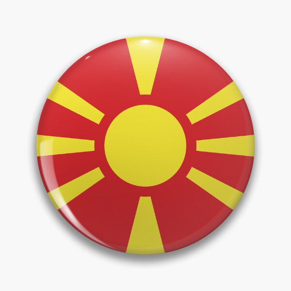 Item preview, NORTH MACEDONIA Flag Gifts, Masks, Stickers & Products (GF) designed and sold by mpodger.