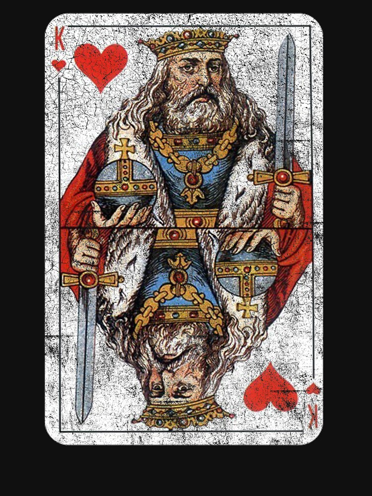 Vintage King of Hearts Playing Card