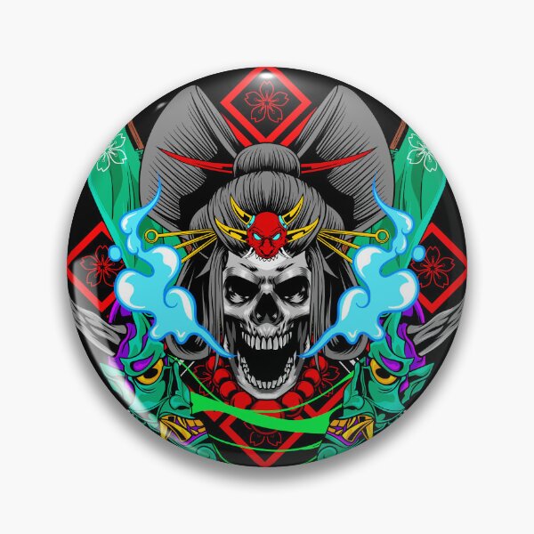 Item preview,  Geisha-illustration-sugar-skull designed and sold by Shuvra Gain.
