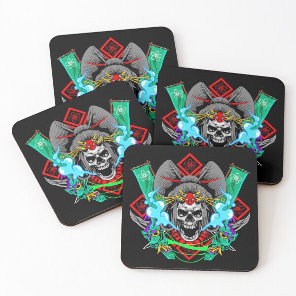Item preview,  Geisha-illustration-sugar-skull designed and sold by Shuvra Gain.