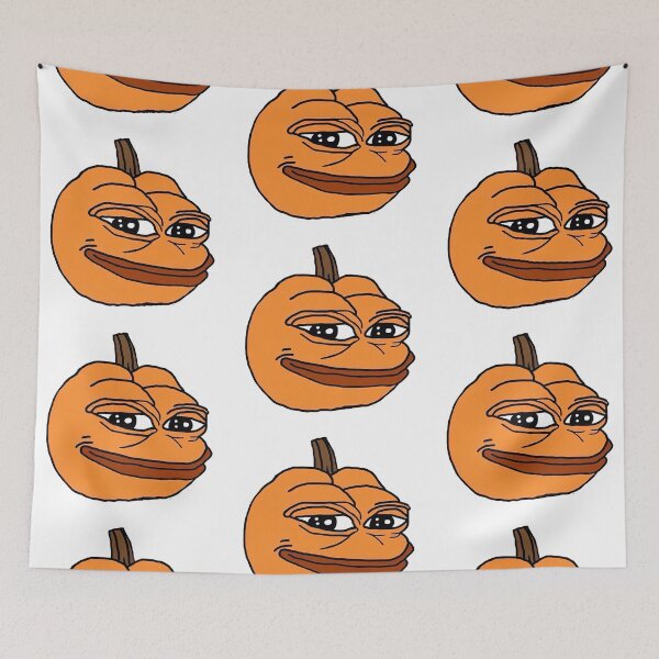 Item preview, Pepe The Pumpkin Meme Halloween designed and sold by ASamArt.