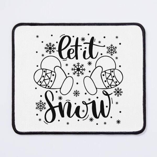 Item preview, Let it Snow Snowball Christmas Winter sayings designed and sold by BlackSnowShop.