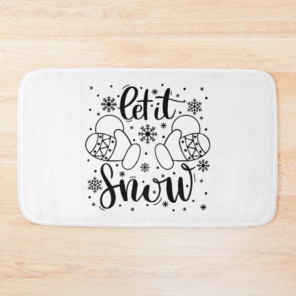 Item preview, Let it Snow Snowball Christmas Winter sayings designed and sold by BlackSnowShop.