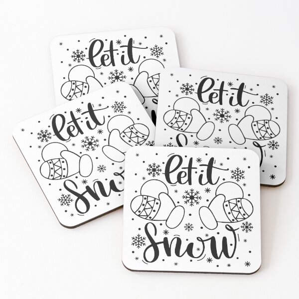 Item preview, Let it Snow Snowball Christmas Winter sayings designed and sold by BlackSnowShop.