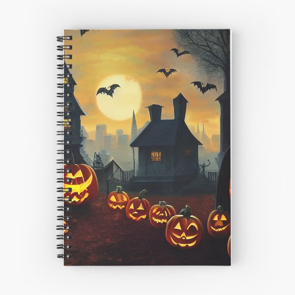 Item preview, Scary Haunted House with Halloween Pumpkins Sticker designed and sold by TheCreativeFab.