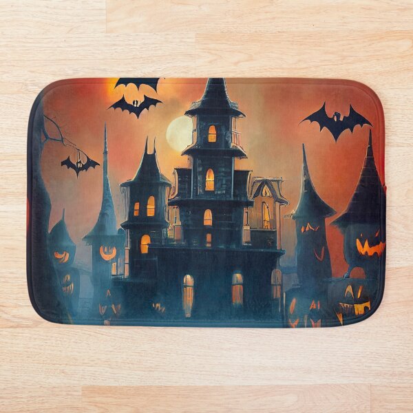 Item preview, Scary Haunted House with Halloween Bats Sticker designed and sold by TheCreativeFab.