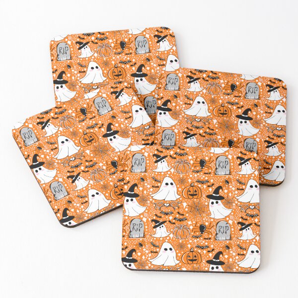 Item preview, Halloween Pattern Fall Autumn Witchy Ghost cute designed and sold by mariahmoniquedesign.