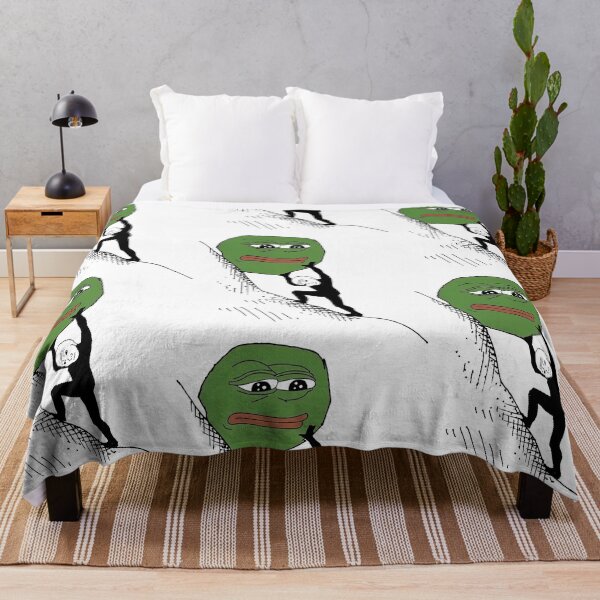 Item preview, Wojak Pepe Sisyphus Meme designed and sold by ASamArt.