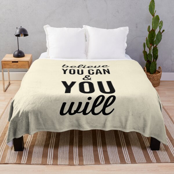 Item preview, Believe You Can and You Will, Encouraging Quote designed and sold by QuotesAreFun.