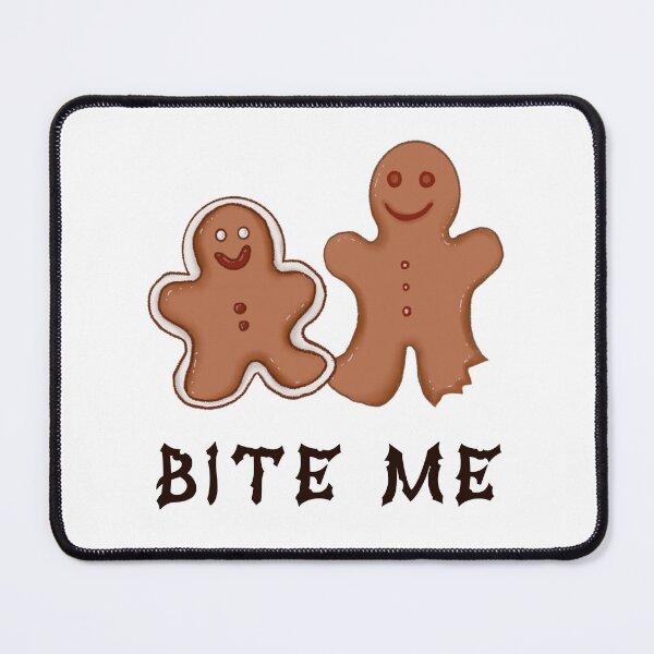 Item preview, Bite Me gingerbread man designed and sold by Pchra-store.