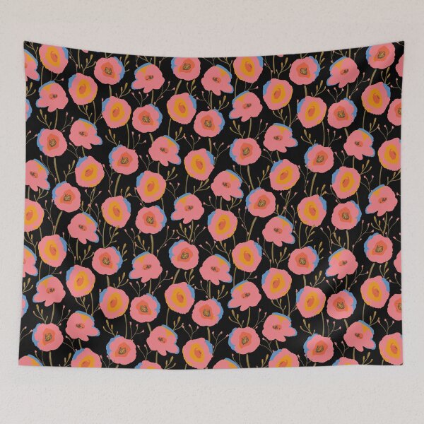 Item preview, patrón de flores designed and sold by Pattern King.