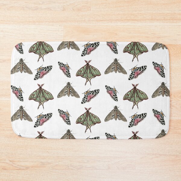 Item preview, Set of moths in watercolor, Isabelina, Arctia caja, manduca brasiliensis designed and sold by Malu-Iriarte.