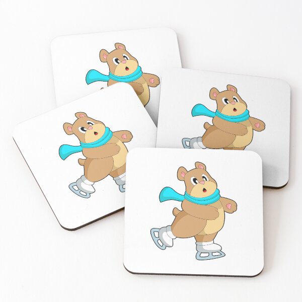 Aperçu de l'œuvre Bear Ice skating Ice skates créée et vendue par Snabdesign84.