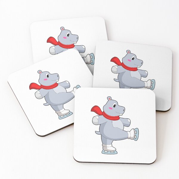Aperçu de l'œuvre Hippo Ice skating Ice skates créée et vendue par Snabdesign84.